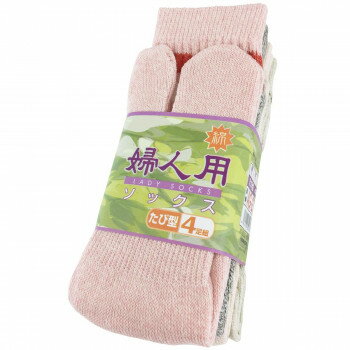 小野商事 エース 婦人用ソックス 指付ソックス 4足組 AG272