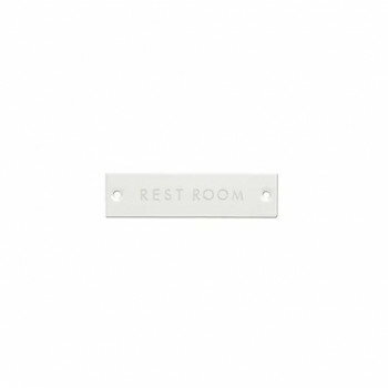 サインプレート REST ROOM ホワイト 63956