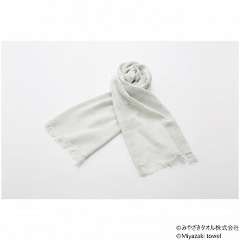 みやざきタオル 今治マフラー スラブ 160cm×34cm No.13 うすねずみ