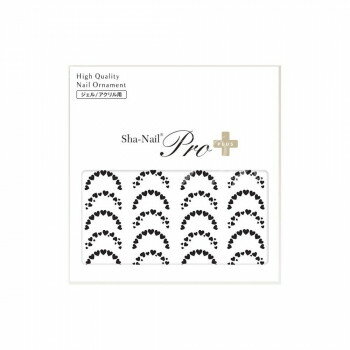 Sha-Nail Pro PLUS 写ネイル ネイルシール French Heart -Black- FR-HT01