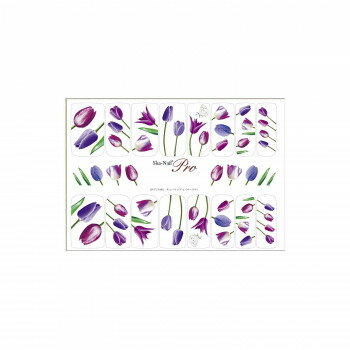 Sha-Nail Pro 写ネイル ネイルシール チューリップA パープル TUA-001 Sha-Nail Pro 写ネイル ネイルシール チューリップA パープル TUA-001