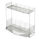 【同梱不可】 シンクサイド幅の広がる2段水切り 幅15×奥行47 1306080