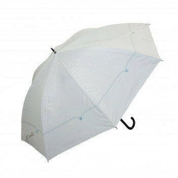 藤田屋 晴雨兼用長傘ジャンプ 58cm シャイニー ホワイト SJ-2452(KT)