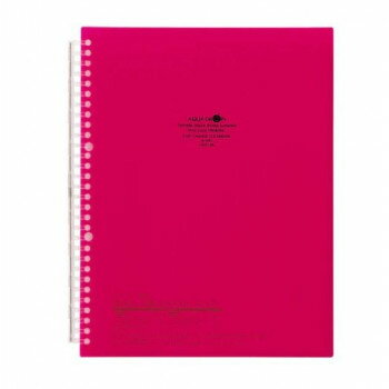 LIHIT LAB.(リヒトラブ)　AQUA DROPs(アクアドロップス)　イージーチェンジ・クリヤーブック　A4　S型(タテ型) 赤 N-1483-3