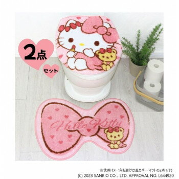 かわいいハローキティの蓋カバーとマットの2点セットです。※ご使用のモニターによっては、商品画像等の画面表示上の色合いと、実際の商品の色が異なる場合があります。ご了承ください。サイズトイレ蓋カバー:約40×44cm以下、トイレマット:約44×62cm個装サイズ：44.9×11.5×7.7cm重量370g個装重量：370g素材・材質【蓋カバー】表側パイル・不織布・裏側:ポリエステル100%、基布メッシュ部分/ポリプロピレン100%【マット】表側パイル・不織布・裏側:ポリエステル100%、基布メッシュ部分/ポリプロピレン100%仕様洗濯機OKセット内容蓋カバー・マット×各1生産国中国※複数個ご購入の場合、別途送料が発生する場合がございます。※ラッピング・のし未対応です※送り先が北海道・沖縄・離島への配送は、追加送料をご請求となる可能性がございます。　その場合は当店にて注文確認後、別途追加送料のご連絡をさせていただきます。※在庫切れの場合、ご注文をキャンセルとさせて頂く場合がございます。　予めご了承ください。fk094igrjs