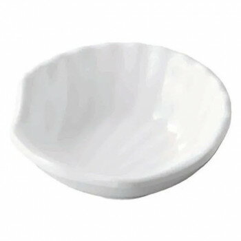 福井クラフト　メラミン8.8姫シェル小鉢白グロス 51024130