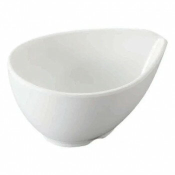 福井クラフト　メラミン100ドロップ深小鉢　白グロス 75006580