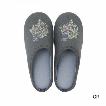 川島織物セルコン ラークスパー スリッパ M　GS1702 GR グレー