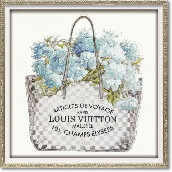 ユーパワー オマージュキャンバスアート「アクアブーケット(スクエアS)」 BC-07073