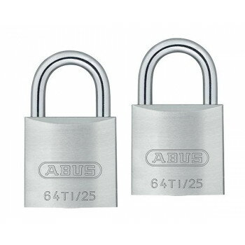 ABUS(アバス) TITALIUM南京錠(同一キー) 25mm 6本キー BP64TI25KA2 00721294