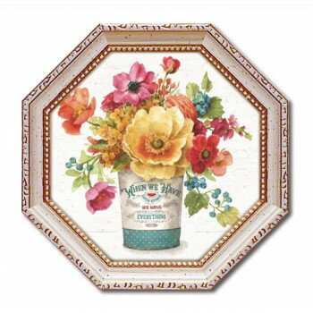 八角 ミニゲル アートフレーム リサ オーディット「カントリー フレッシュ3」 LA-02558