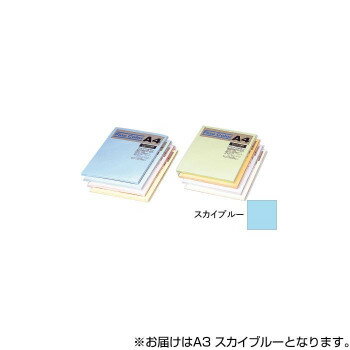 オストリッチダイヤ ニューファインカラーPPC用紙 A3 スカイブルー 500枚入 FSB5-A3