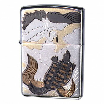 ZIPPO 電鋳板 鶴亀