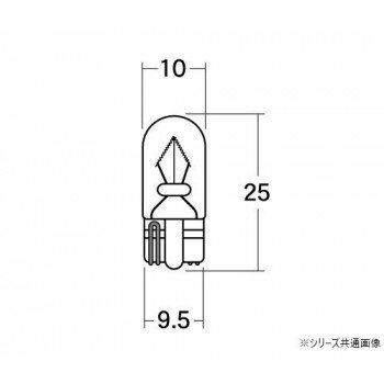 M＆Hマツシマ 白熱電球(2個入) 6v3w T10WB 中 AWB06