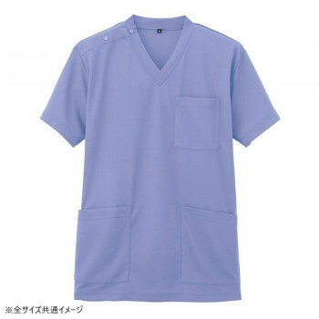 アイトス ニットスクラブ(男女兼用) バイオレット S 861411 アイトス ニットスクラブ(男女兼用) バイオレット S 861411
