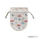 戸塚刺しゅう 刺繍キット 戸塚刺しゅう×星燈社 星あかりの刺繍手帖 丸巾着袋「うたかた」 556