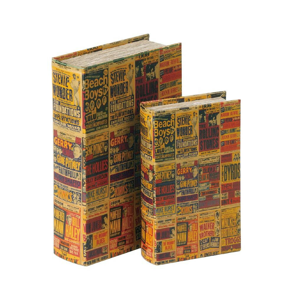 ブック型収納ボックス BOOK BOX 2個セット 28435