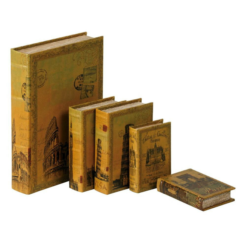 ブック型収納ボックス BOOK BOX 5個セット 28444