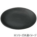 福井クラフト メラミンφ22.8波筋目丸皿 黒マット 75005760(3)