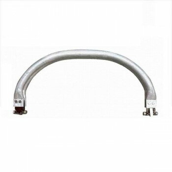 ソウヒロ joint クラフトパーツ 丸型アルミバネ 口金外寸横21cm×縦10cm(ネジ式) シルバー JTM-2221