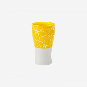 西海陶器 波佐見焼 smart350カップ hana 黄　20468