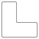 ユニット ユニピタ 置場表示ステッカー L型 白 819-76|詳細画像