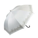 藤田屋 晴雨兼用長傘ジャンプ 58cm 晴雨兼用ジャンプ クローバー ホワイト SJ-2552(KT)