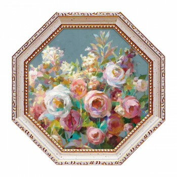 ユーパワー 八角 ミニゲル アートフレーム ダンフイ ナイ 「ジョイ オブ ガーデン スクエア2」 DN-02559