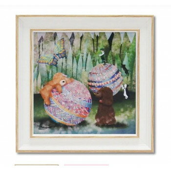 アートフレーム なかの まりの「毬遊び」 Sサイズ NM-02002