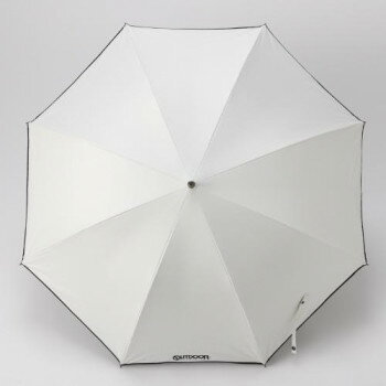 OUTDOOR 裏PU無地 晴雨兼用 長傘 60cm オフホワイト 10002529 OUTDOOR 裏PU無地 晴雨兼用 長傘 60cm オフホワイト 10002529
