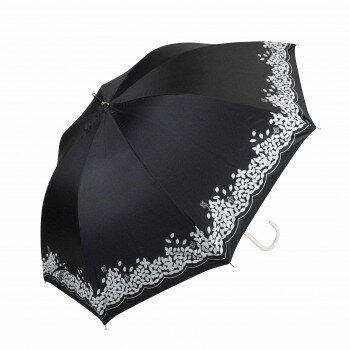 藤田屋 晴雨兼用長傘ショート 50cm 晴雨兼用ショート クローバー ブラック SS-2552(KT) 藤田屋 晴雨兼用長傘ショート 50cm 晴雨兼用ショート クローバー ブラック SS-2552(KT)