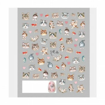 TSUMEKIRA(ツメキラ) ネイルシール es Yeung Pui Lunプロデュース Lazy Cat Life(懶猫日常) ES-YPL-007