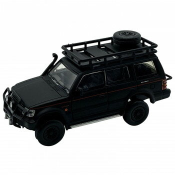 ビーエムクリエイションズ 三菱 パジェロ 2nd Gen マットブラック Jungle pack 右ハンドル 1/64スケール BM64B0042