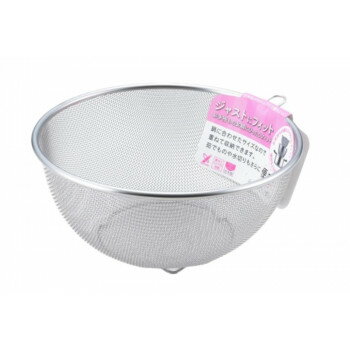 【同梱不可】 ジャストにフィット 丸型ザル 24cm(リング付) SJ1384