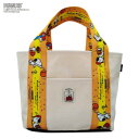 SNOOPY スヌーピー 帆布トートバッグ スポーツ アイボリー S(4)