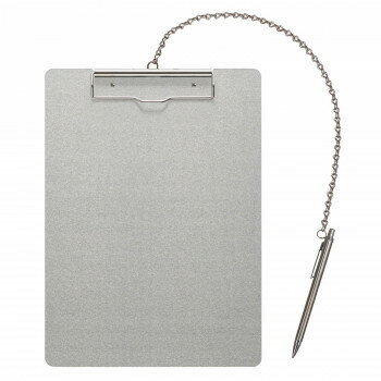 【代引き・同梱不可】 ナカキン アルミ用箋(チェーン+ペン付) 10枚セット AS-A4E-P