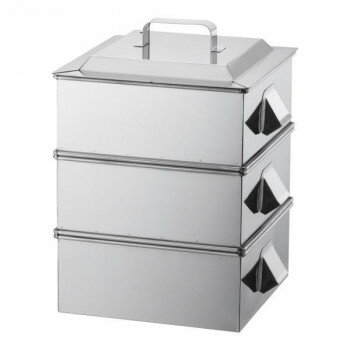 遠藤商事　SA21-0業務用角蒸器　2段　30cm　AMS65030