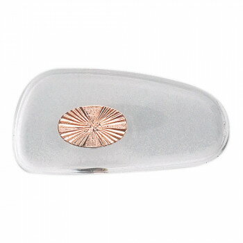 眼鏡部品 P-203 ナーゼシリコンパッド 金 大(50ペア入) 5P203