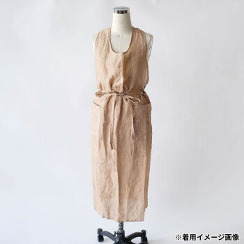 志成販売 フルエプロン ファミリア リネン ベージュ 303834BE