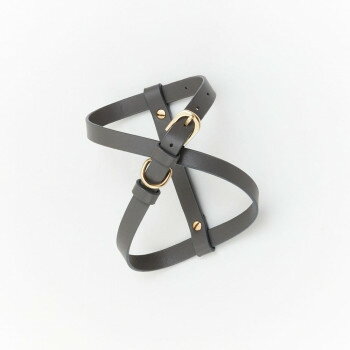 志成販売 ヴィーガンレザー DOG ハーネス クロス グレー 107921GY