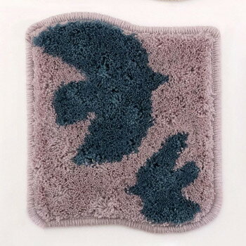 志成販売 フック織 ミニラグ(L) ラベンダー F161347LA