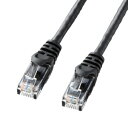 サンワサプライ カテゴリ6UTPLANケーブル 3m ブラック LA-Y6-03BK(2)