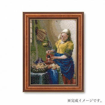 クロス・ステッチキット ART GALLERY ミニフレームコレクション 「牛乳を注ぐ女」...