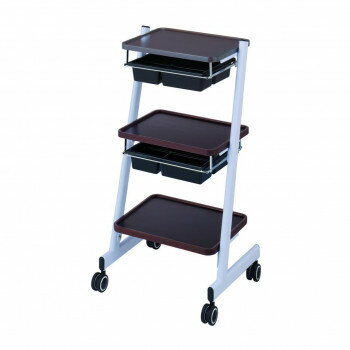 【代引き・同梱不可】 C-551 バンブーワゴン トレーパット2段付き ダークブラウン 15503