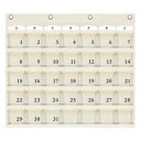 【同梱不可】 日本製 SAKI(サキ) カレンダーポケット Mサイズ W-416 オフホワイト|詳細画像