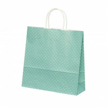 自動手提袋 HX 水玉 ブルー 50枚 XZK00733