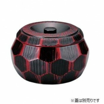 福井クラフト　はつり亀甲丼 曙塗(内黒)親 41000172