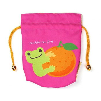 かえるのピクルス　巾着ポーチ　フルーツ　CKKP022-3