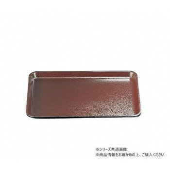 ノンスリップ耐熱トレー　木目長手盆　尺5　茶SL　TC-93-16
