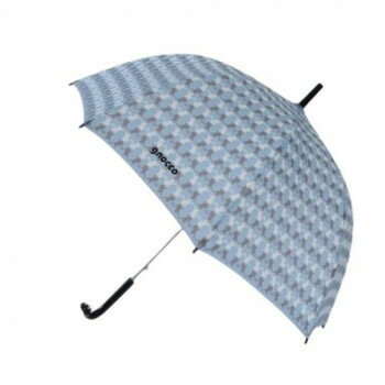 gnocco(ニョッコ) 長傘 モノグラムボーダー サックスブルー 猫 SY21-CT-1BG
